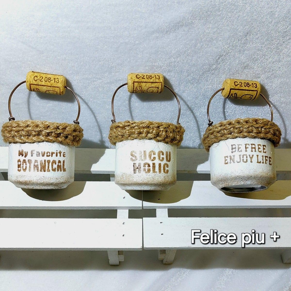 Amazon.co.jp: リメイク缶 リメ缶 3点セット 多肉植物 植木鉢